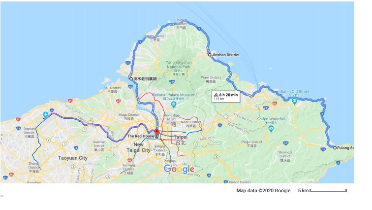 2020 Asia Rainbow Pride Ride Map